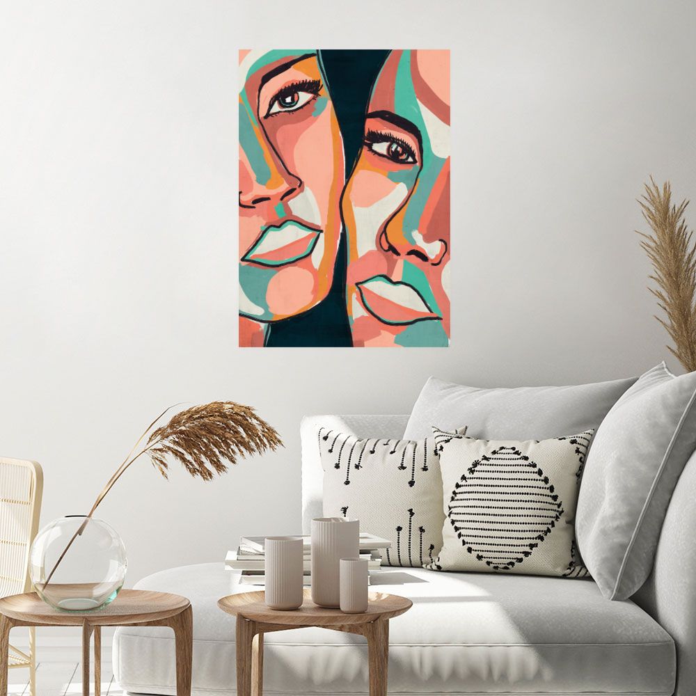 Affiche Visages abstraits