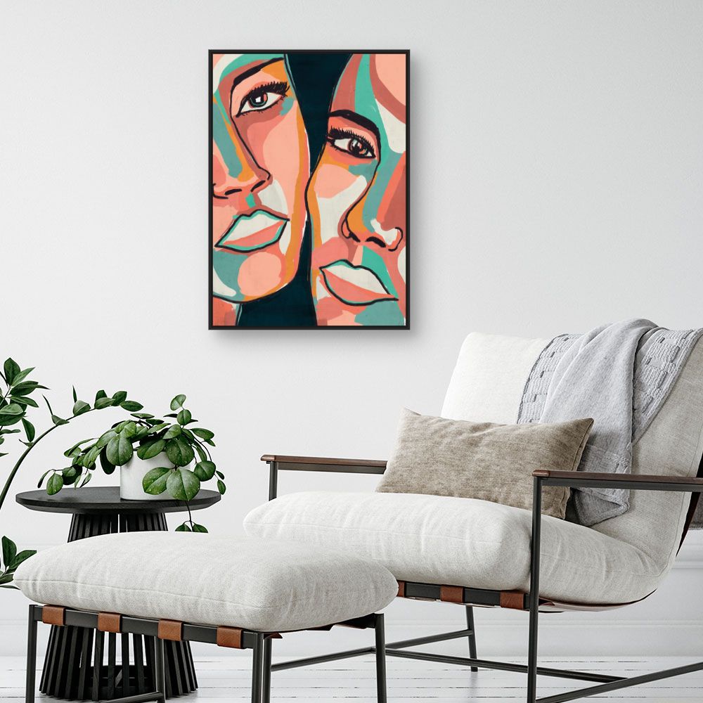 Tableau Visages abstraits élégants
