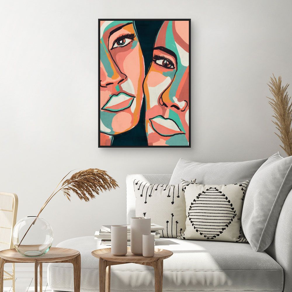 Tableau Visages abstraits élégants
