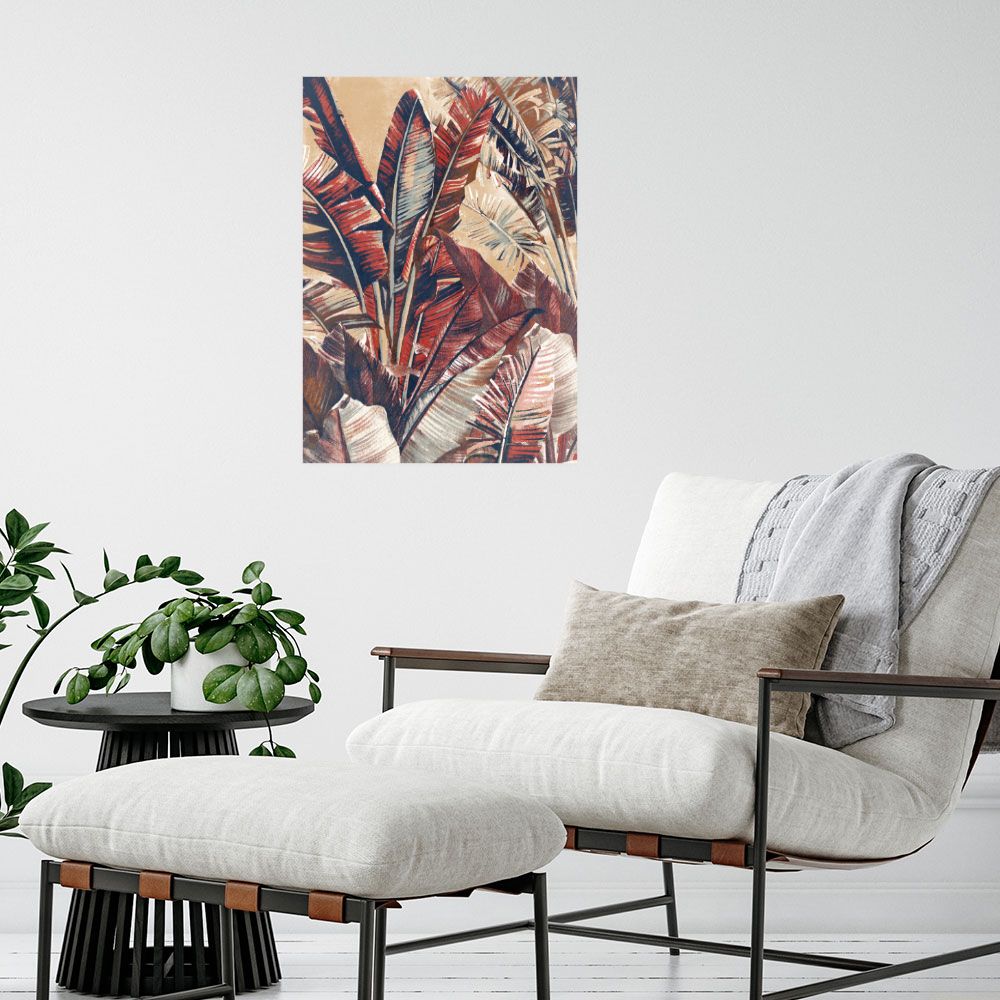 Affiche Feuillage exotique vibrant