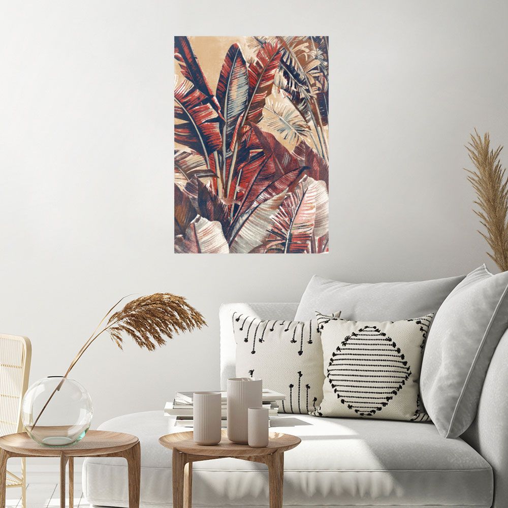 Affiche Feuillage exotique vibrant