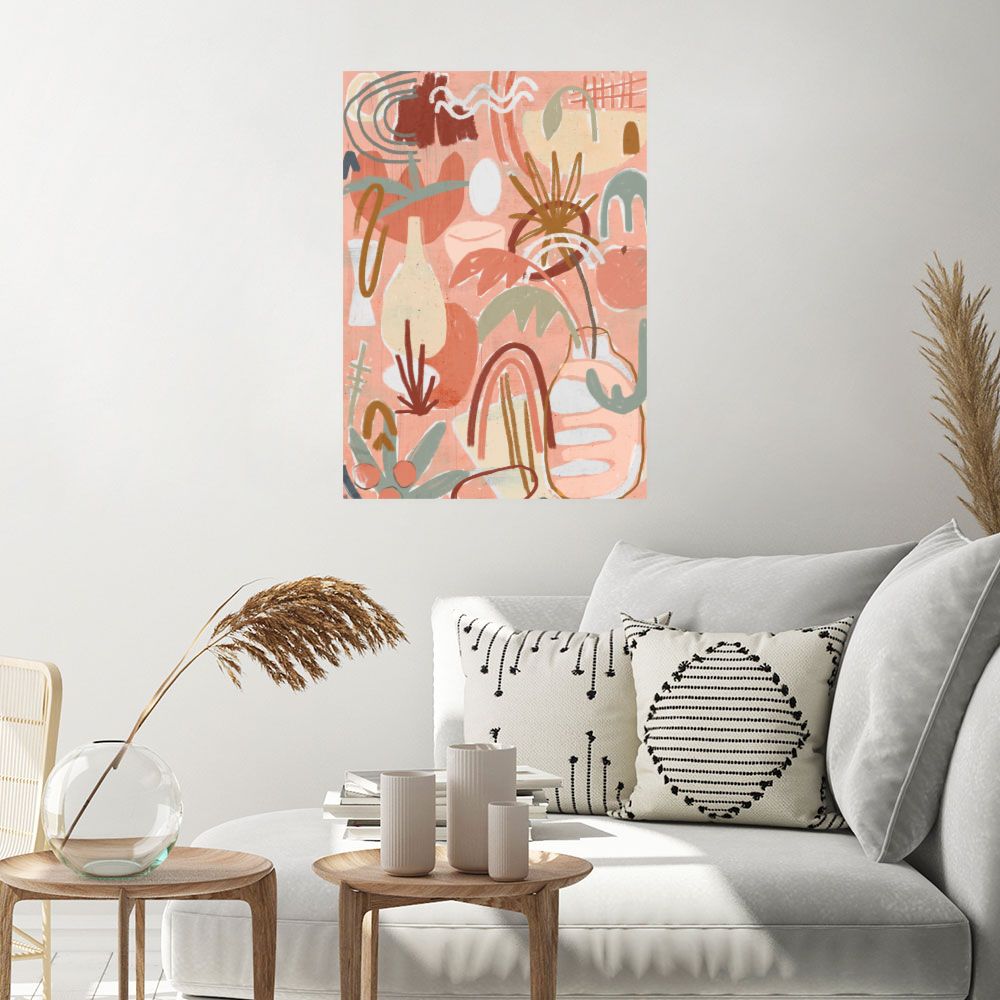 Affiche Abstrait vibrant