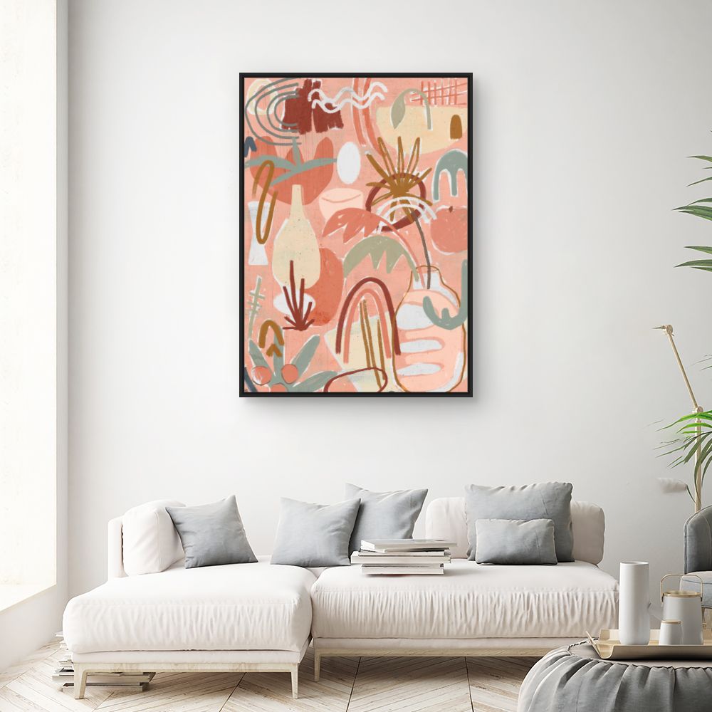 Tableau Abstrait pastel charmant