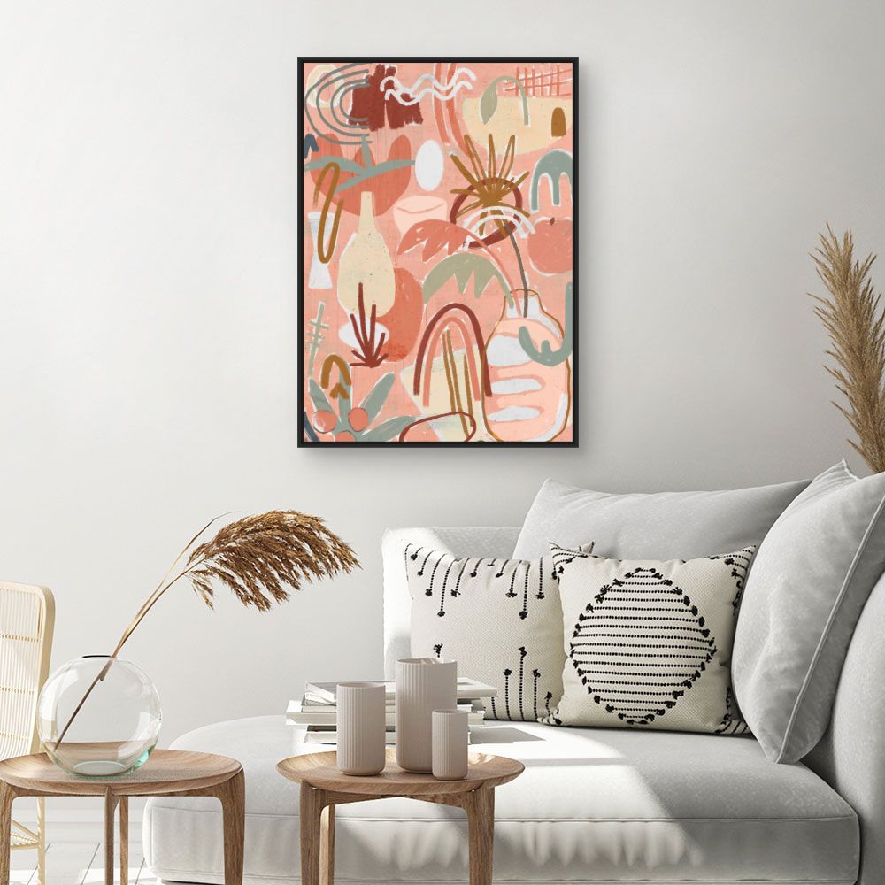 Tableau Abstrait pastel charmant