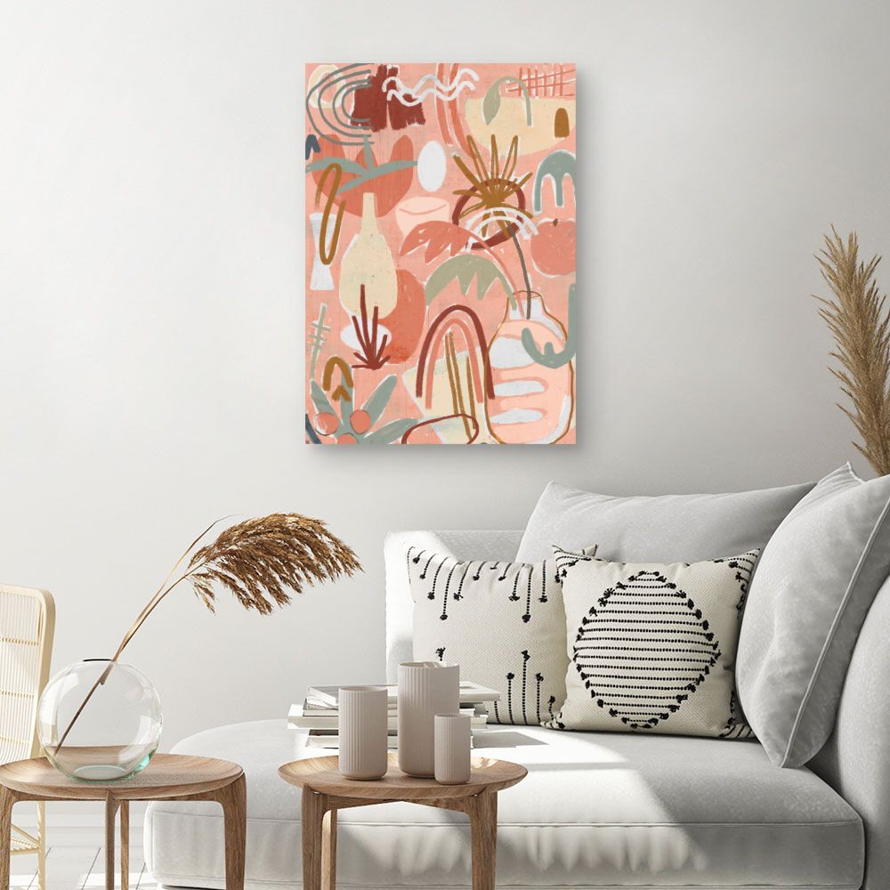 Tableau Abstrait pastel charmant