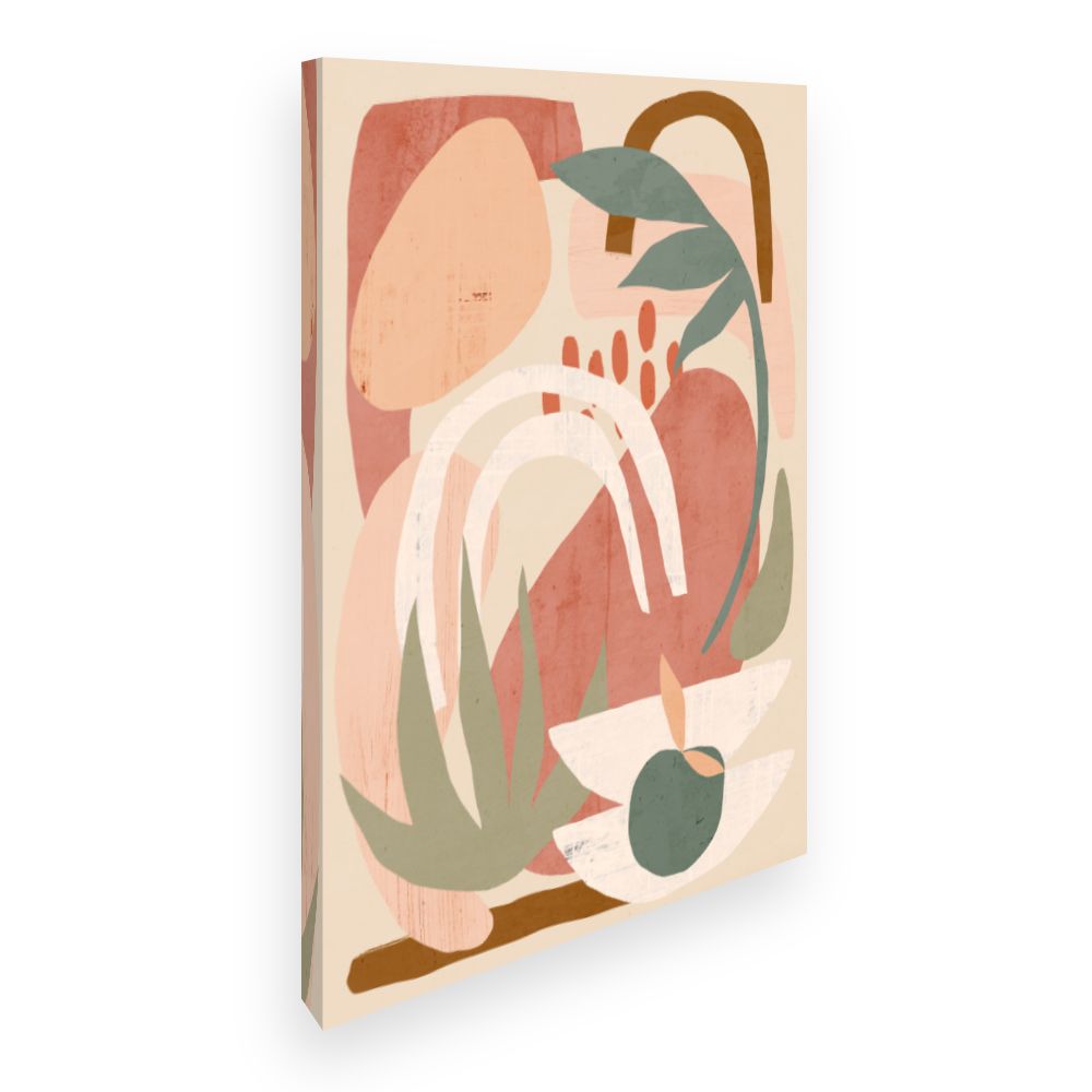 Toile Éléments organiques doux
