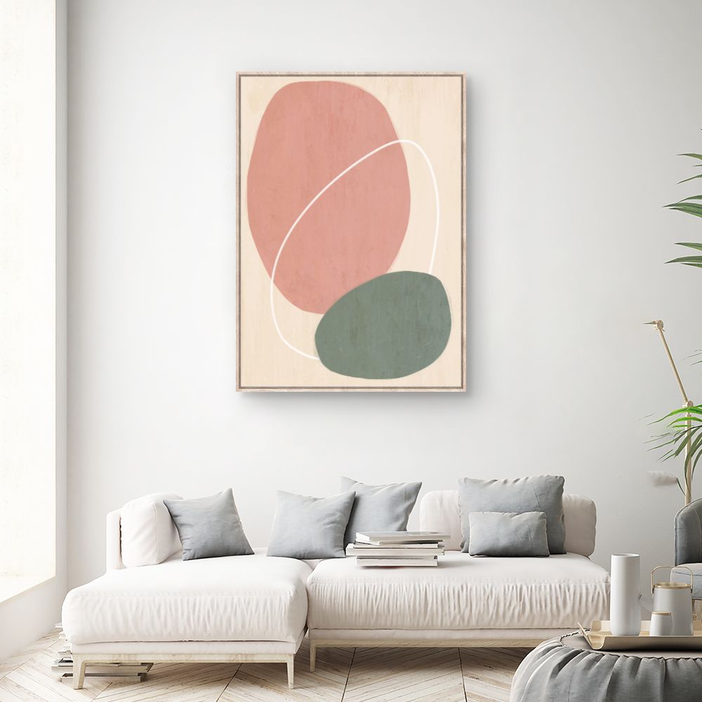 Tableau Formes abstraites douces