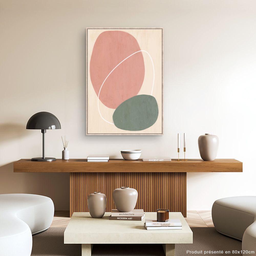 Tableau Formes abstraites douces