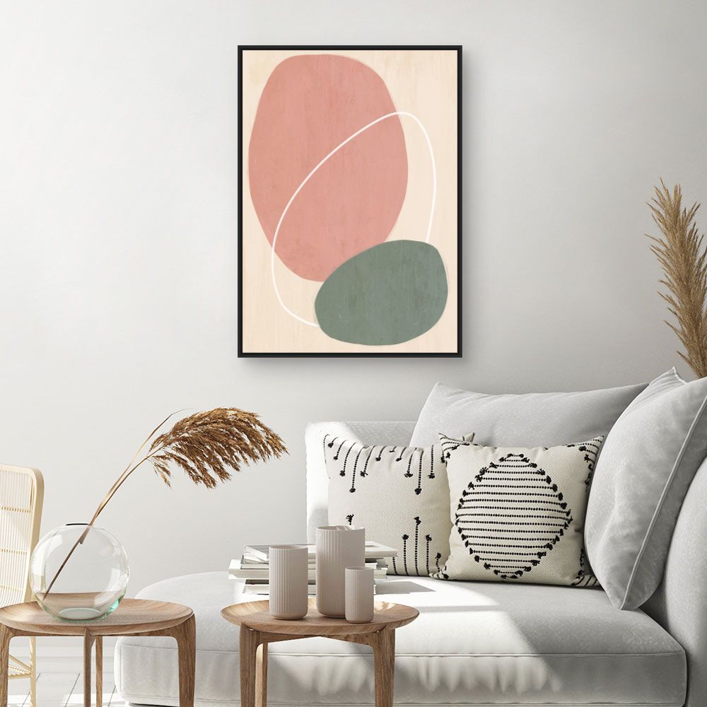 Tableau Formes abstraites douces