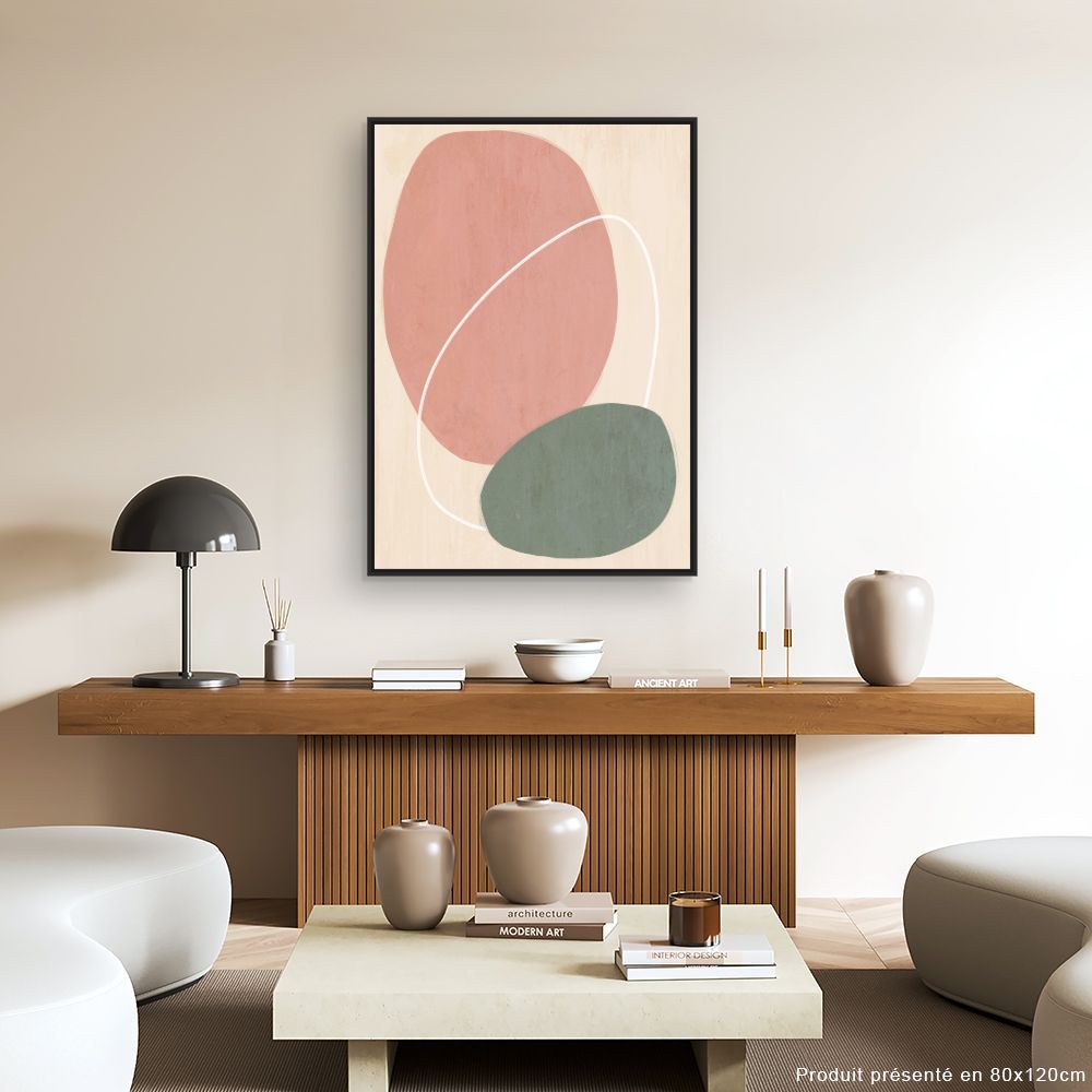 Tableau Formes abstraites douces