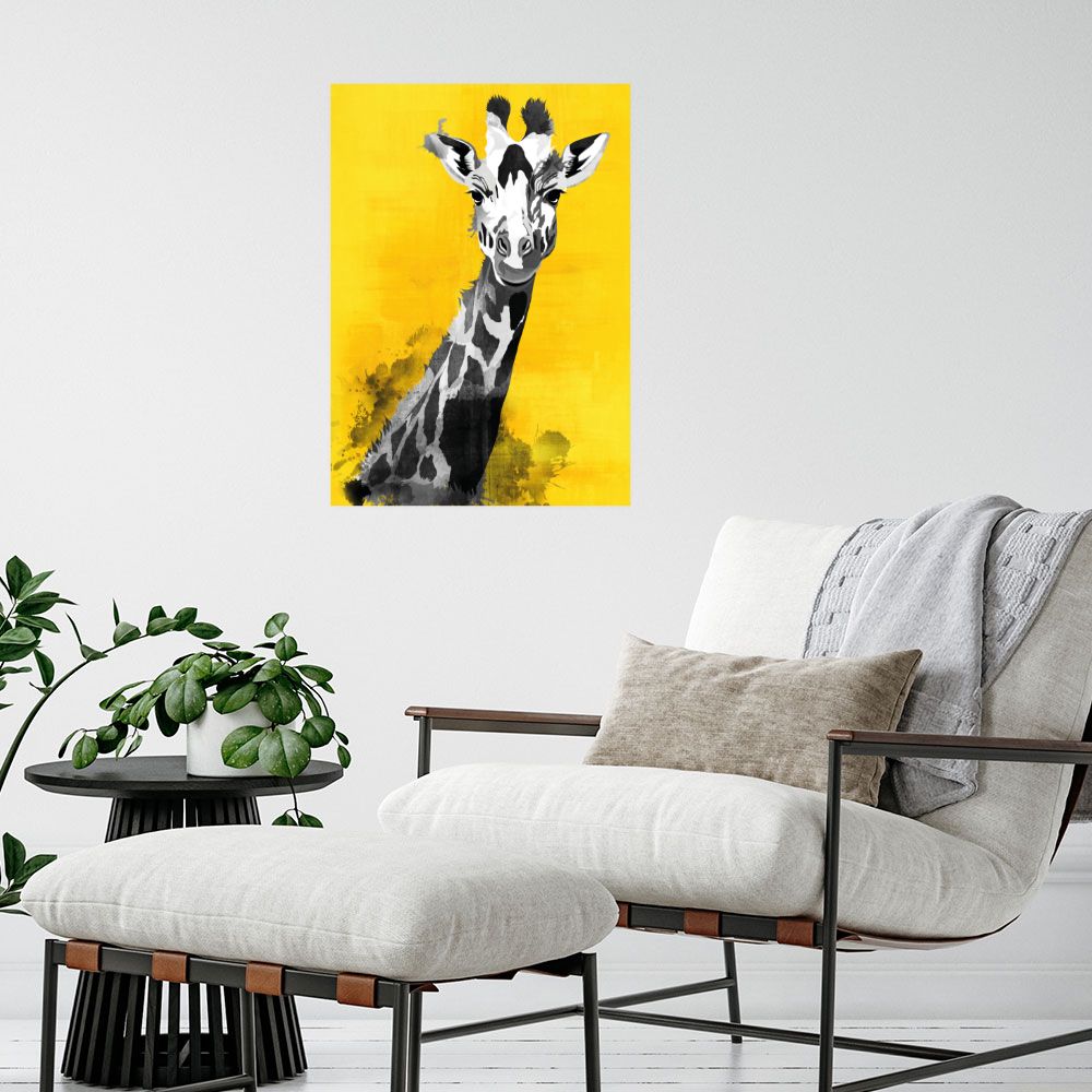 Affiche Jirafe joyeuse
