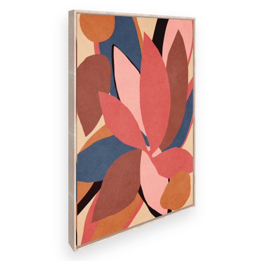 Toile Feuilles abstraites