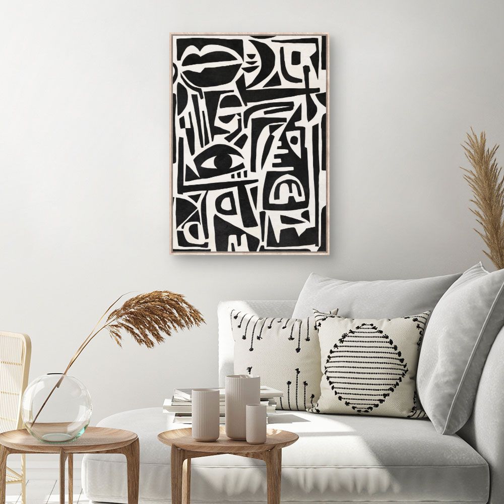 Tableau Visages abstraits