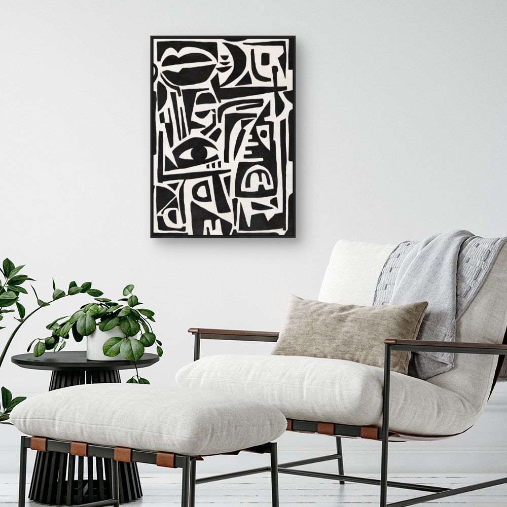 Tableau Visages abstraits