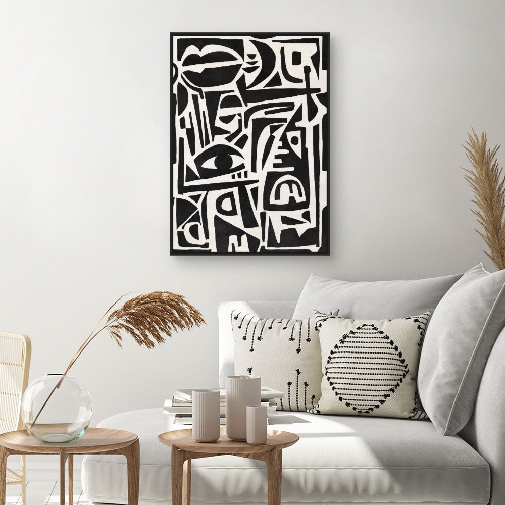 Tableau Visages abstraits