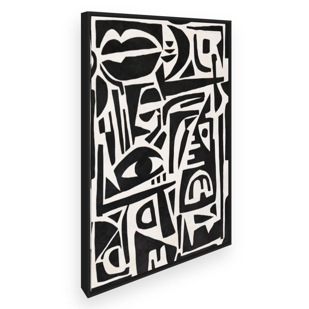 Toile Visages abstraits