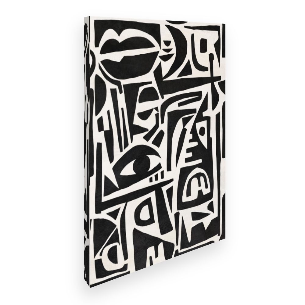 Toile Visages abstraits