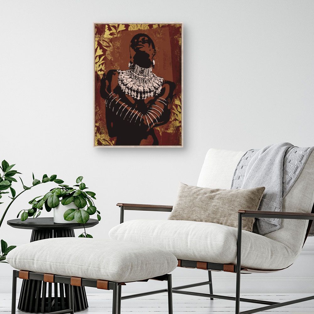 Tableau Éclat tribal doré