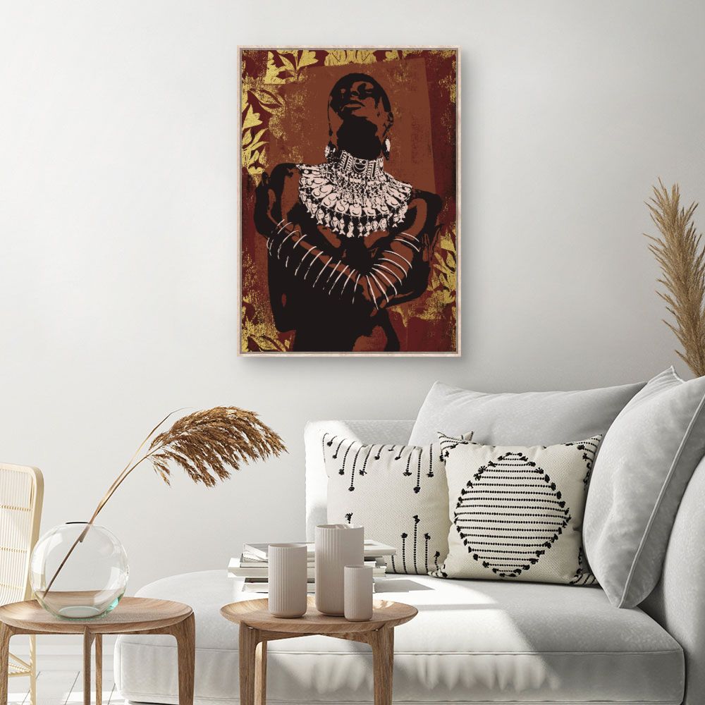 Tableau Éclat tribal doré