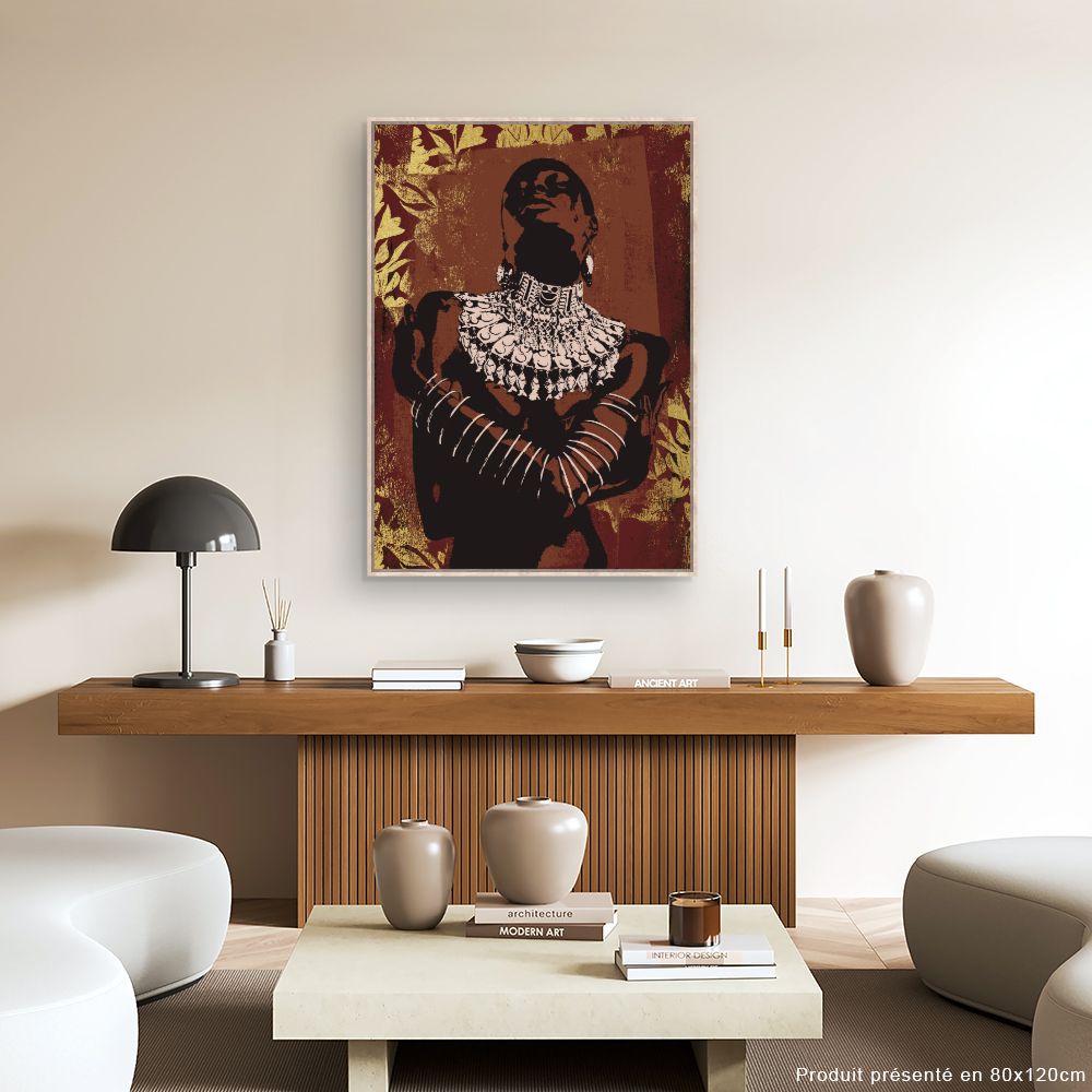 Tableau Éclat tribal doré