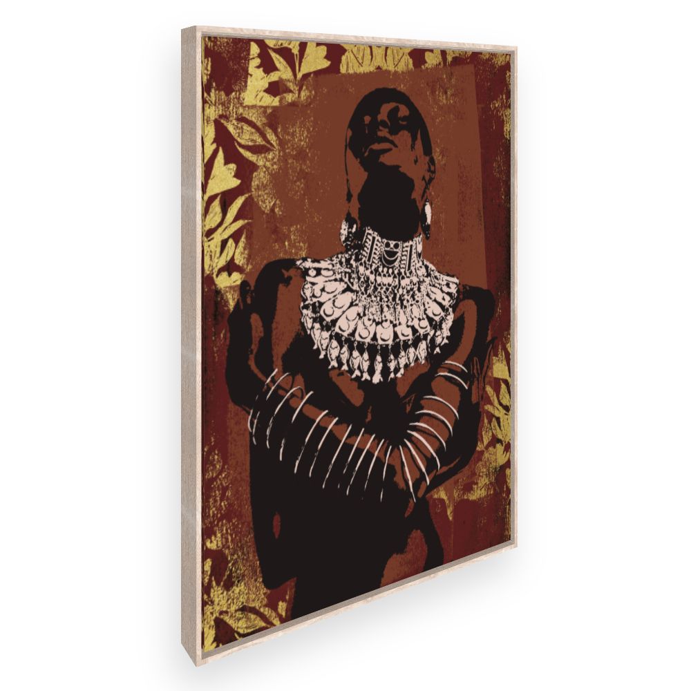 Toile Éclat tribal doré