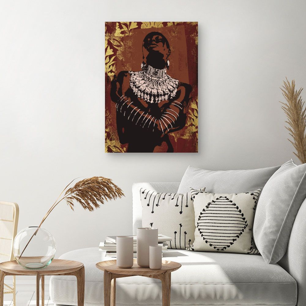 Tableau Éclat tribal doré