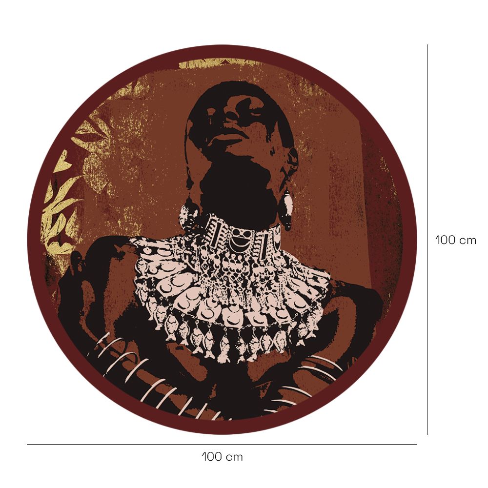 Papier peint rond "Design audacieux"