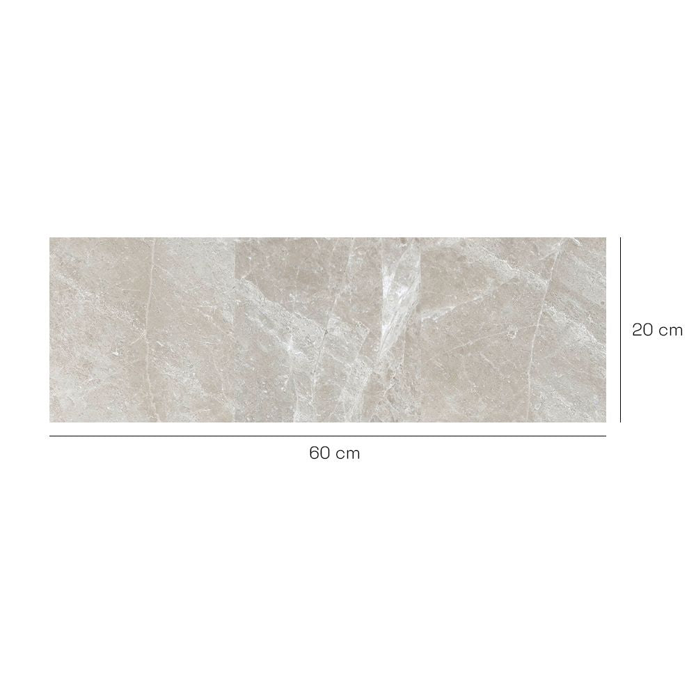 Crédence en aluminium n°83 / Marbre élégant