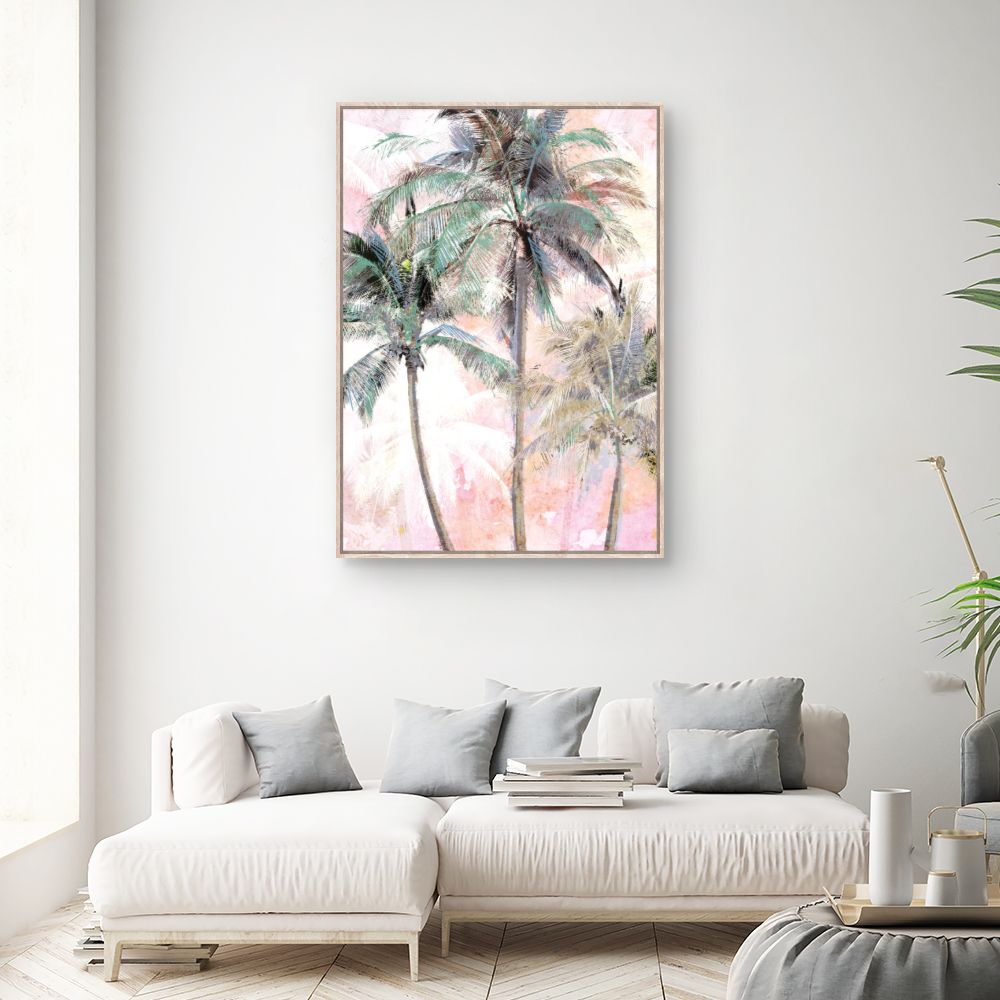 Tableau Palmiers colorés