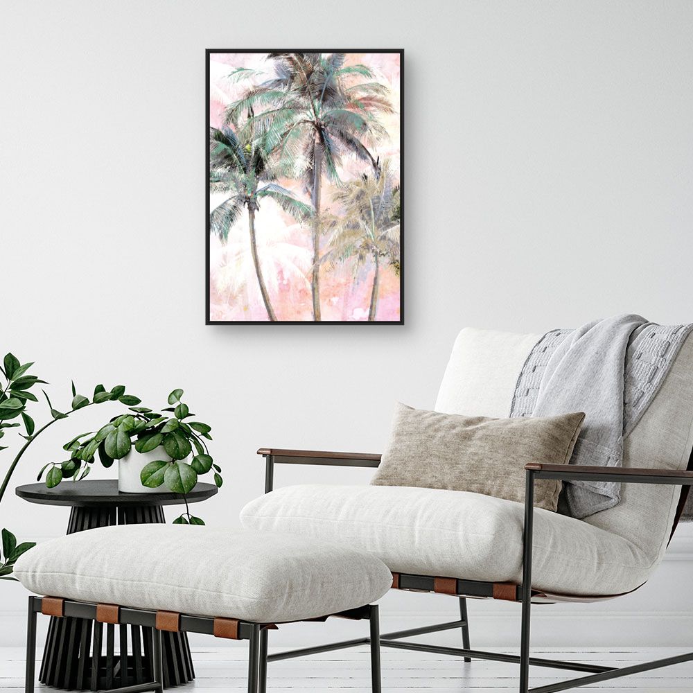 Tableau Palmiers colorés