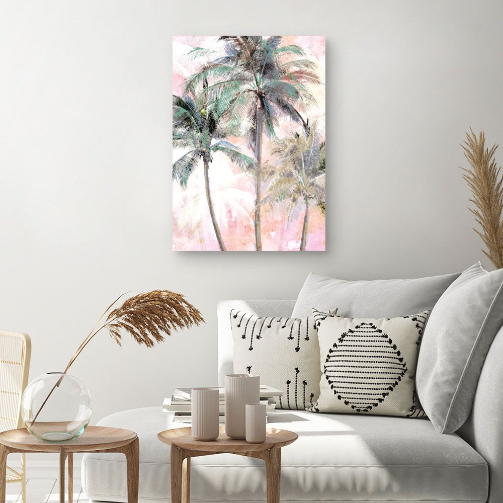 Tableau Palmiers colorés