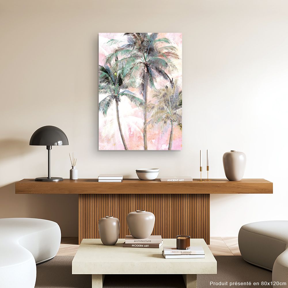 Tableau Palmiers colorés