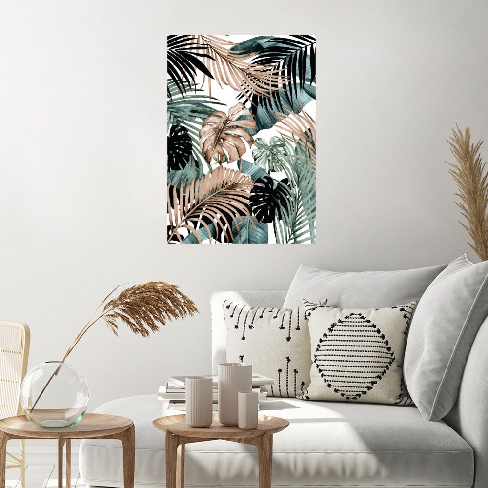 Affiche Feuillage exotique