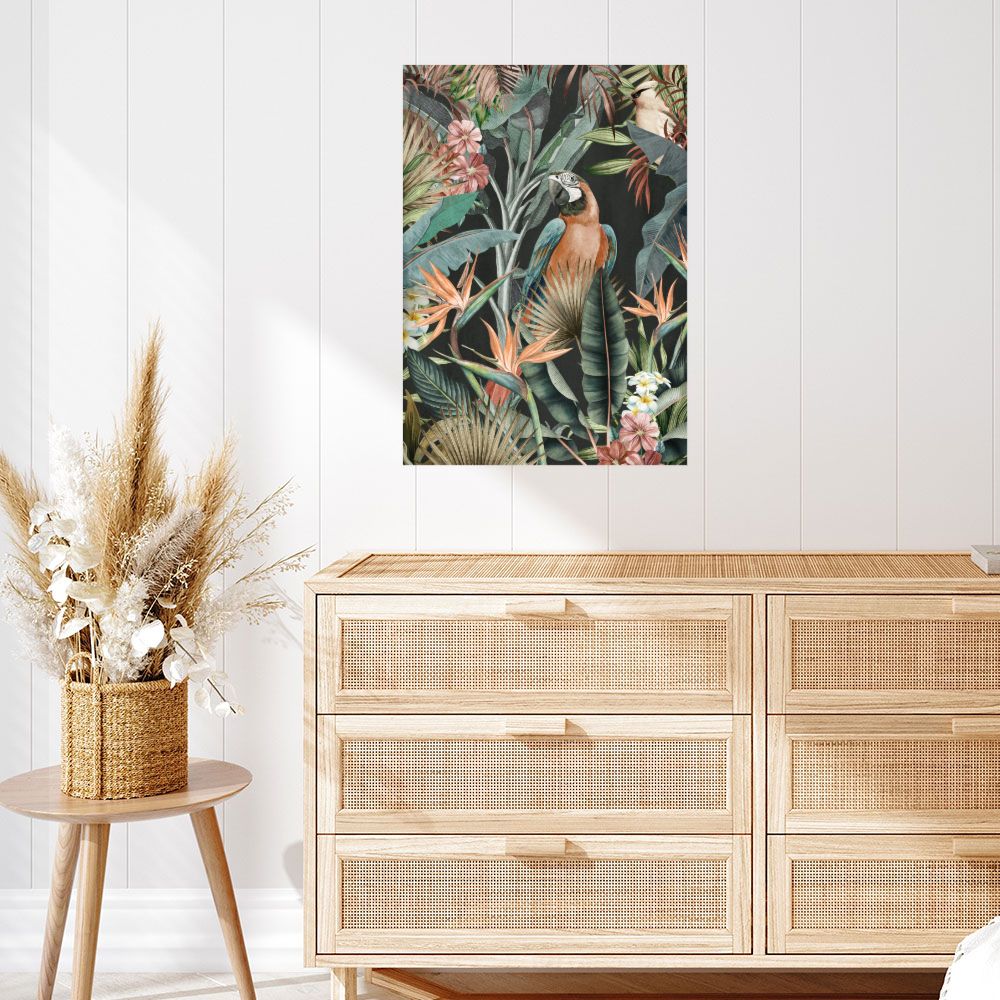 Affiche Forêt exotique vibrante