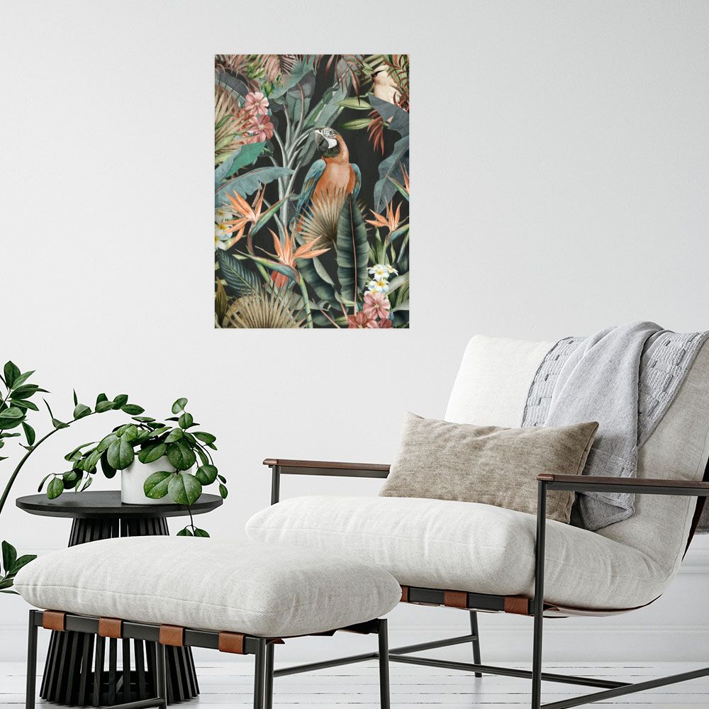 Affiche Forêt exotique vibrante