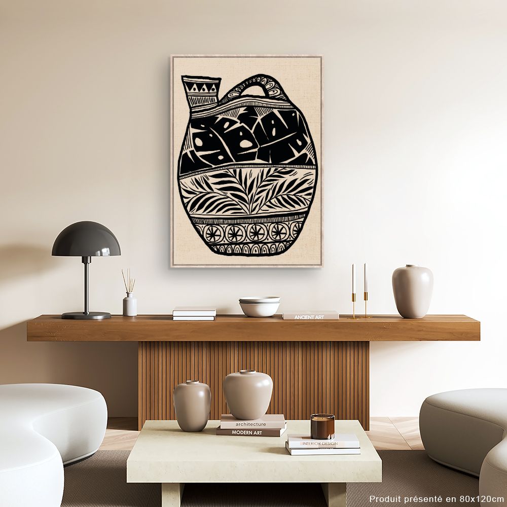 Tableau Élégant vase tribal