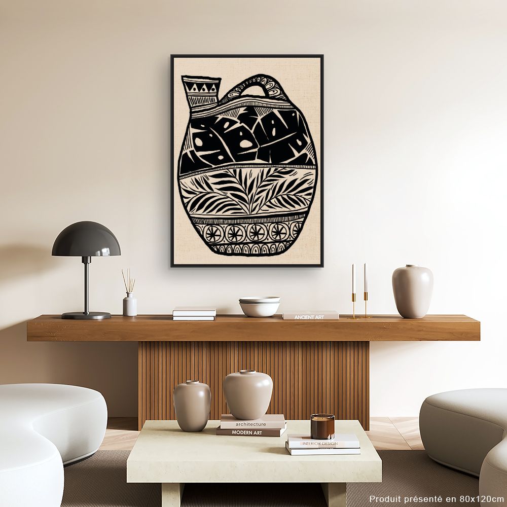 Tableau Élégant vase tribal