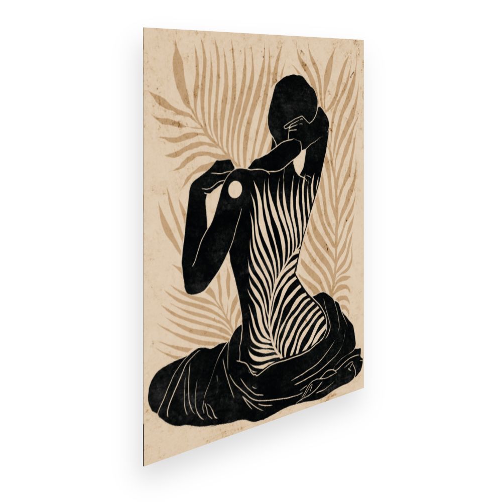 Affiche Silhouette végétale élégante