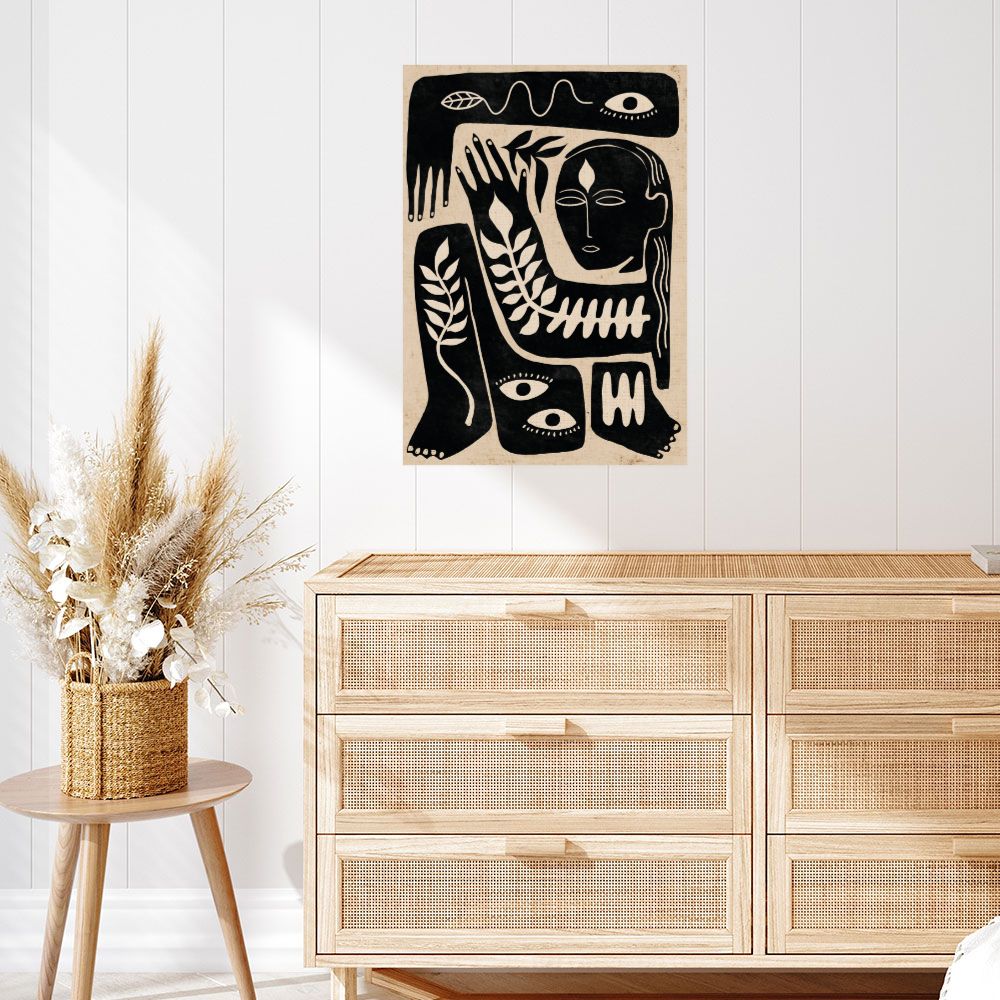 Affiche Formes organiques stylisées