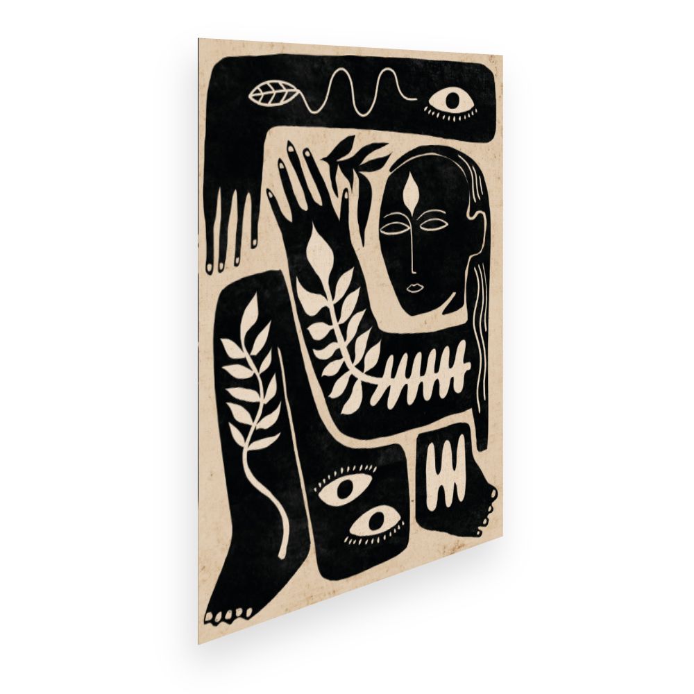 Affiche Formes organiques stylisées