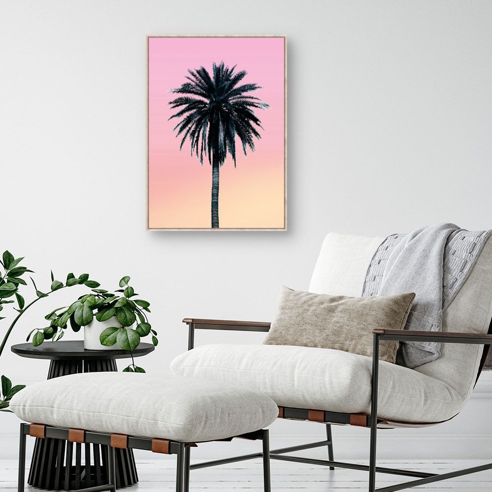 Tableau Palmier au crépuscule