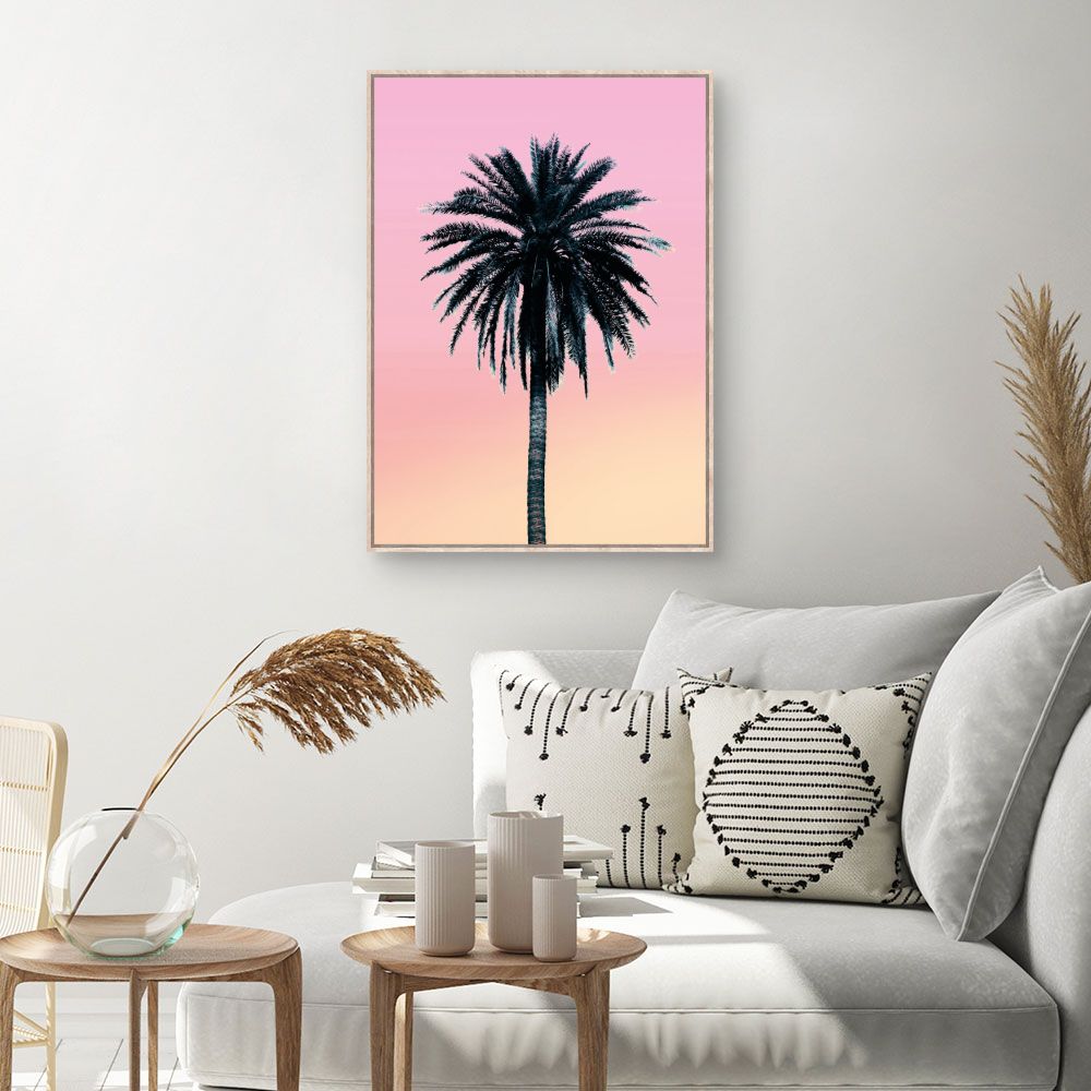 Tableau Palmier au crépuscule