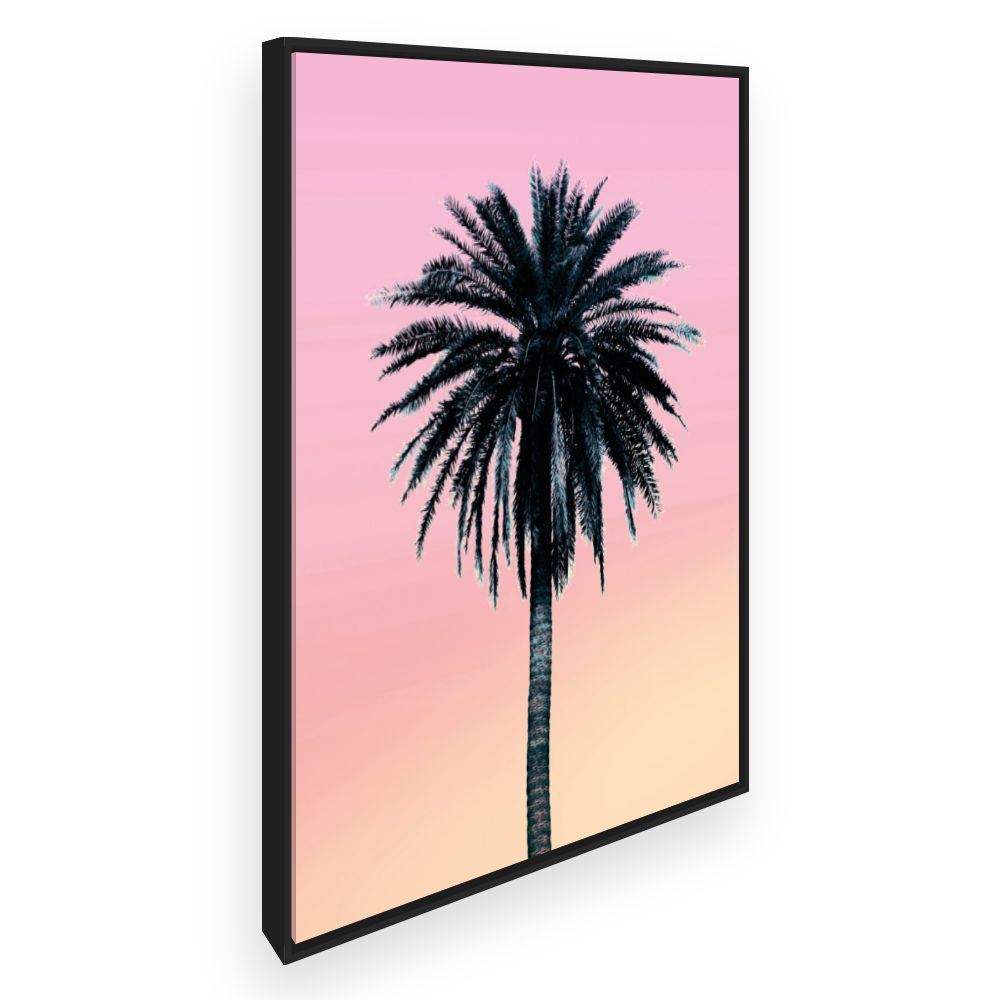 Toile Palmier au crépuscule
