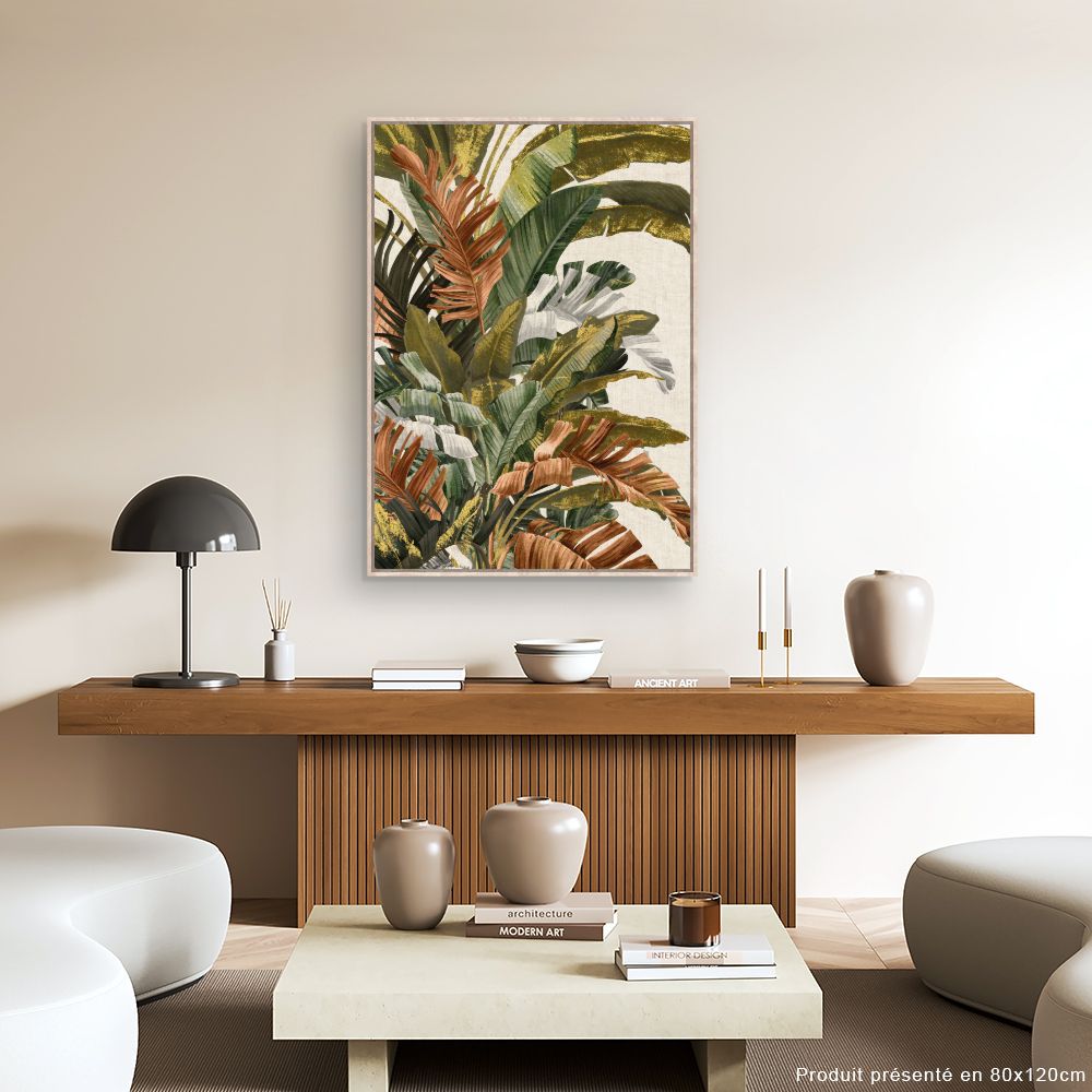 Tableau Feuillage tropical luxuriant