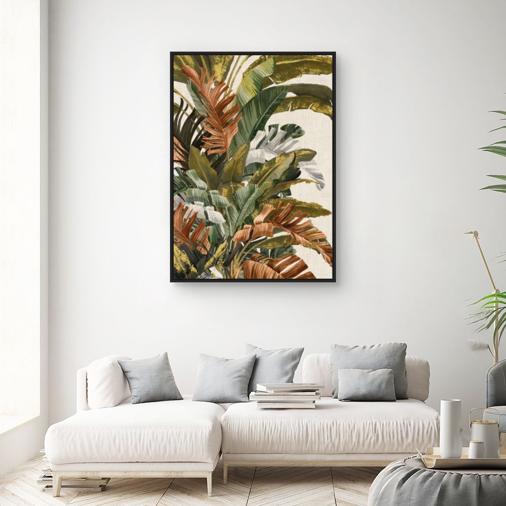 Tableau Feuillage tropical luxuriant