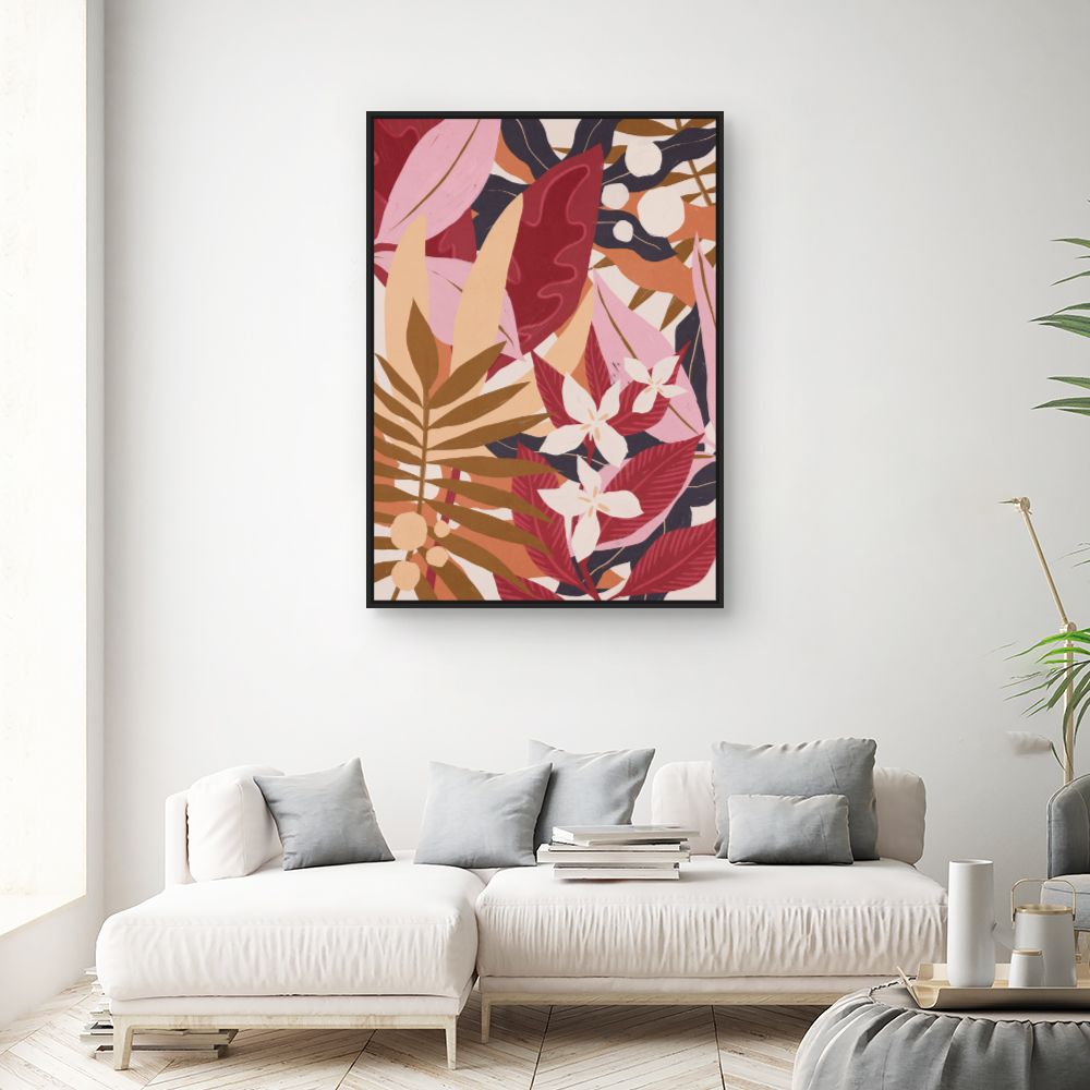 Tableau Feuillage exotique