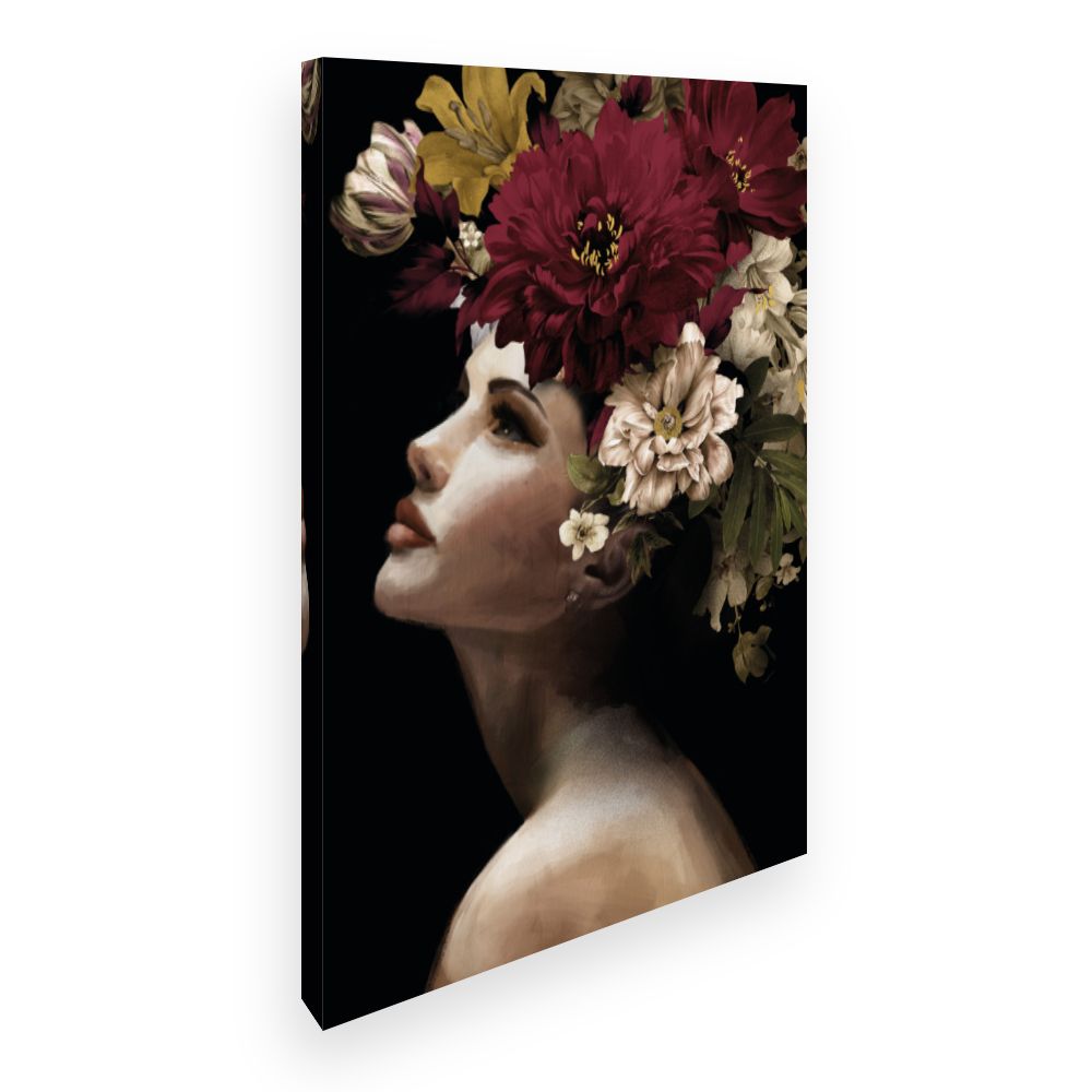 Toile Fleurs élégantes