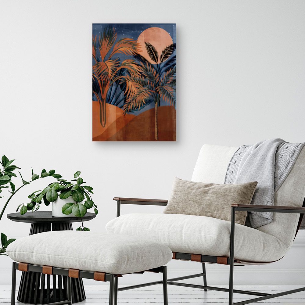 Tableau Paysage exotique nocturne