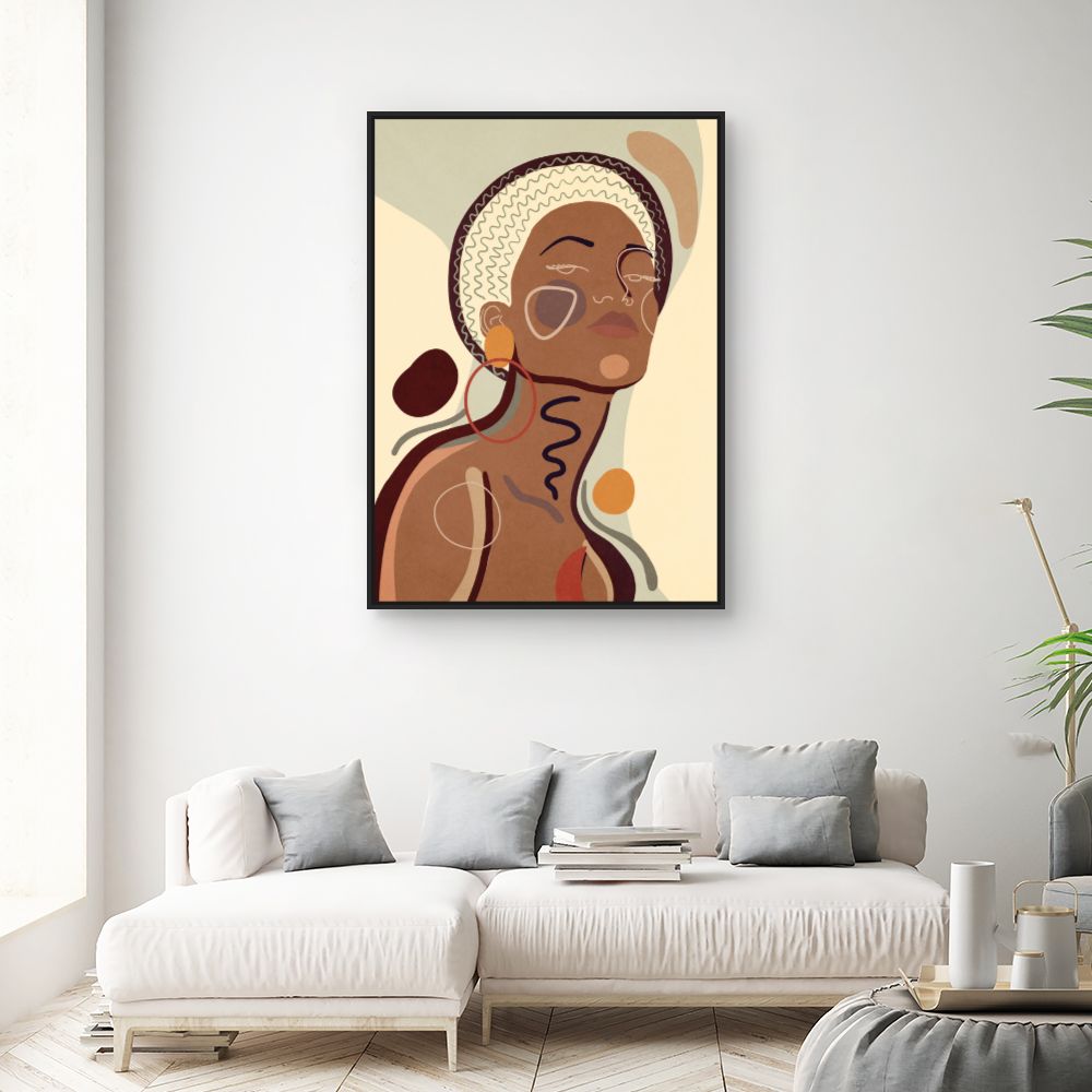 Tableau Portrait abstrait élégant