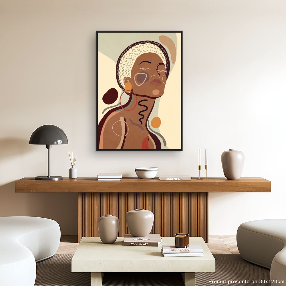 Tableau Portrait abstrait élégant